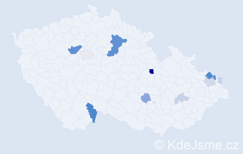 Příjmení: 'Sajko', počet výskytů 28 v celé ČR