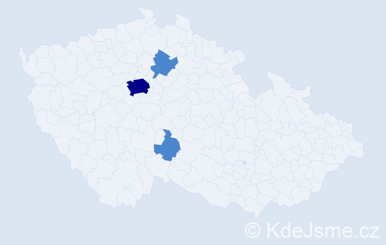 Příjmení: 'Peleshok', počet výskytů 5 v celé ČR