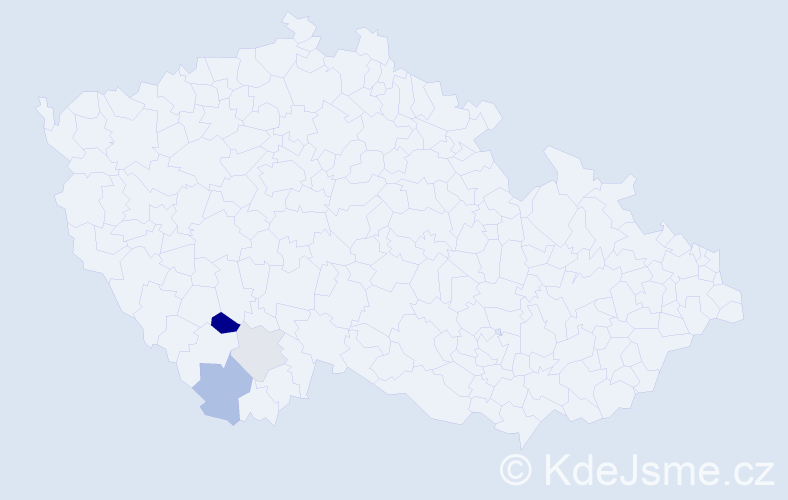 Příjmení: 'Scheschy', počet výskytů 7 v celé ČR