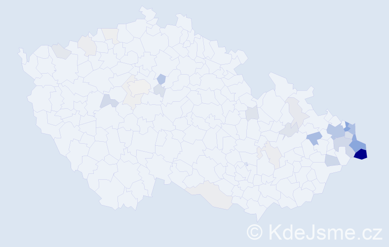 Příjmení: 'Grochol', počet výskytů 132 v celé ČR