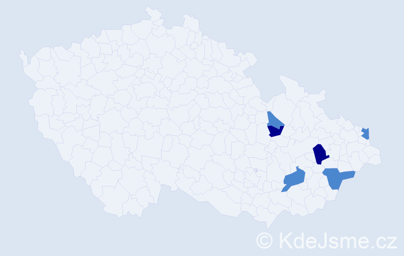 Příjmení: 'Zenzinger', počet výskytů 10 v celé ČR
