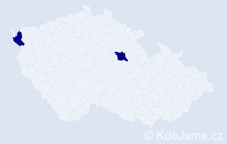 Příjmení: 'Ranyák', počet výskytů 2 v celé ČR