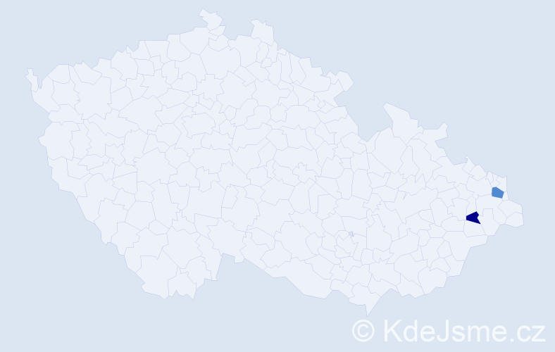 Příjmení: 'Citora', počet výskytů 3 v celé ČR