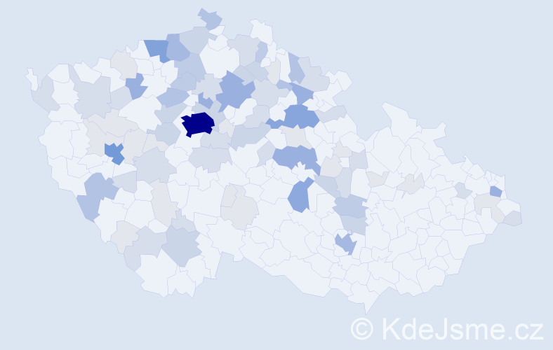 Příjmení: 'Vais', počet výskytů 262 v celé ČR