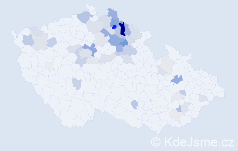 Příjmení: 'Machačka', počet výskytů 149 v celé ČR