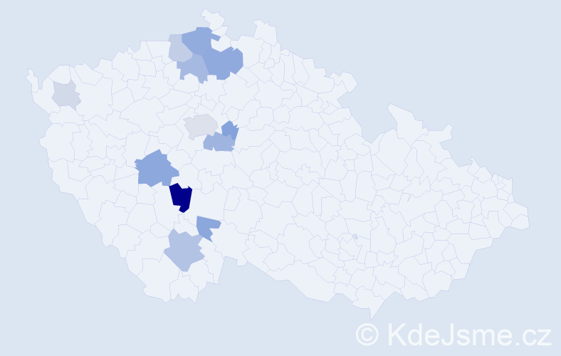 Příjmení: 'Ouborná', počet výskytů 31 v celé ČR