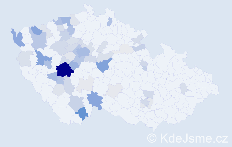 Příjmení: 'Dražanová', počet výskytů 224 v celé ČR