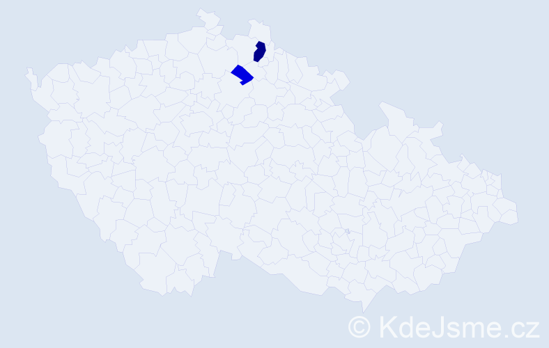 Příjmení: 'Nieweltová', počet výskytů 5 v celé ČR