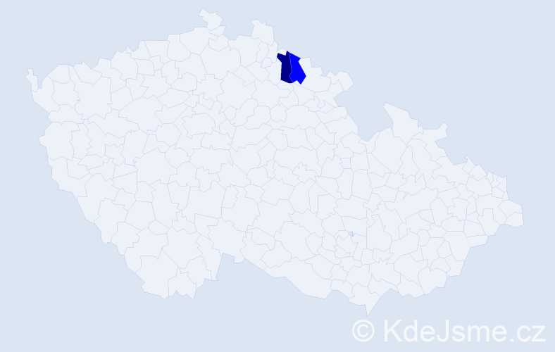 Příjmení: 'Stašiňková', počet výskytů 2 v celé ČR