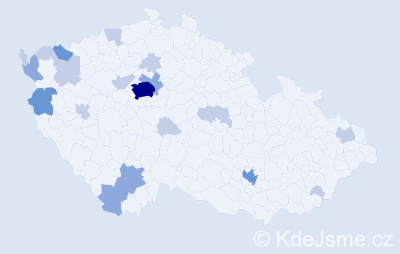 Příjmení: 'Tran Manh', počet výskytů 42 v celé ČR
