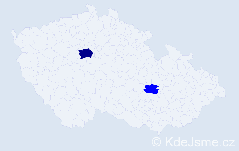 Příjmení: 'Hadler', počet výskytů 3 v celé ČR