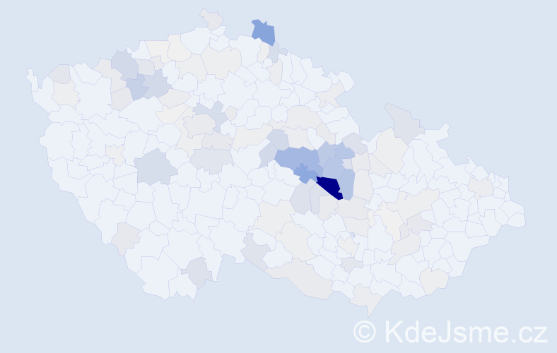 Příjmení: 'Roušarová', počet výskytů 329 v celé ČR