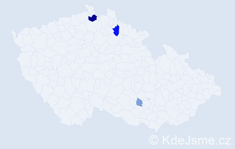 Příjmení: 'Pitrušková', počet výskytů 8 v celé ČR