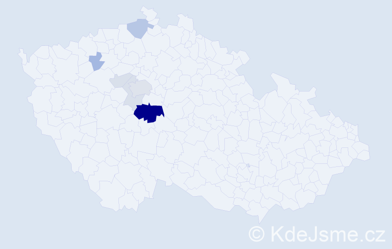 Příjmení: 'Šiňor', počet výskytů 24 v celé ČR