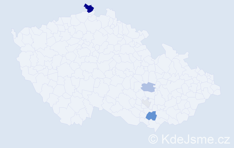 Příjmení: 'Stelmaščuková', počet výskytů 9 v celé ČR