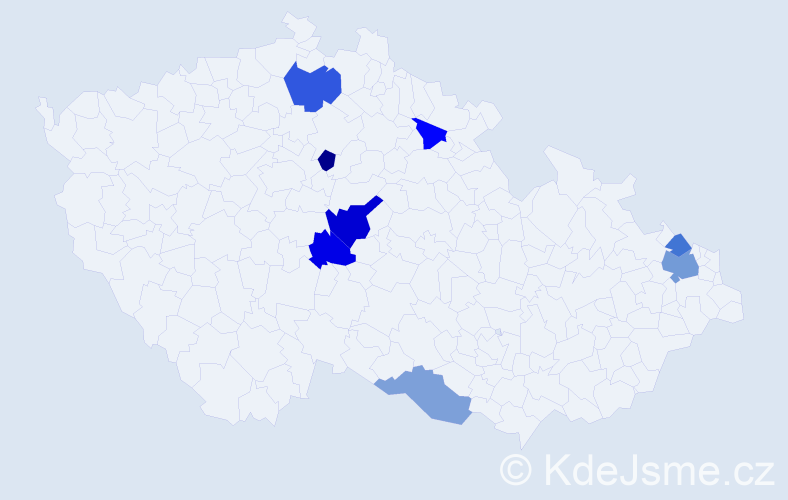 Příjmení: 'Koniarik', počet výskytů 12 v celé ČR