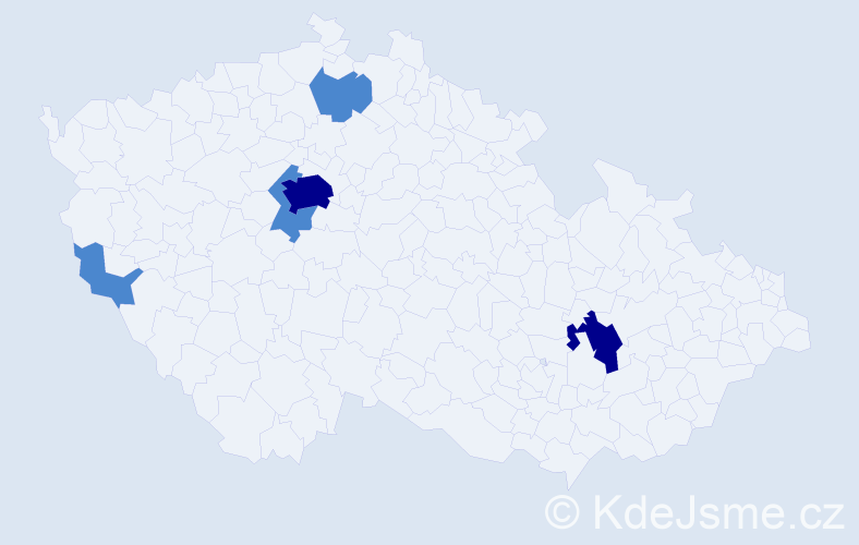 Příjmení: 'Basjuková', počet výskytů 9 v celé ČR
