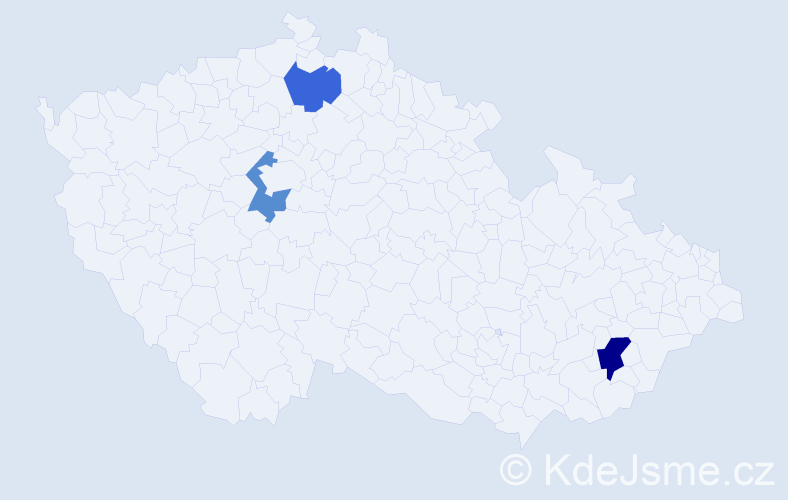 Příjmení: 'Beljajeva', počet výskytů 4 v celé ČR