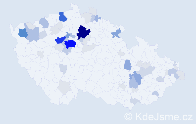 Příjmení: 'Fečo', počet výskytů 198 v celé ČR