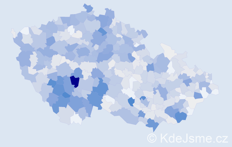 Příjmení: 'Vlk', počet výskytů 3259 v celé ČR