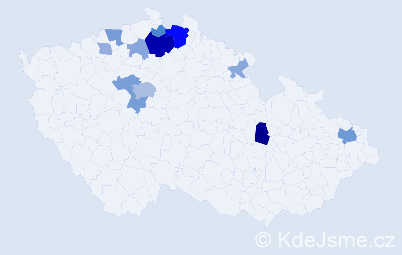 Příjmení: 'Endt', počet výskytů 35 v celé ČR