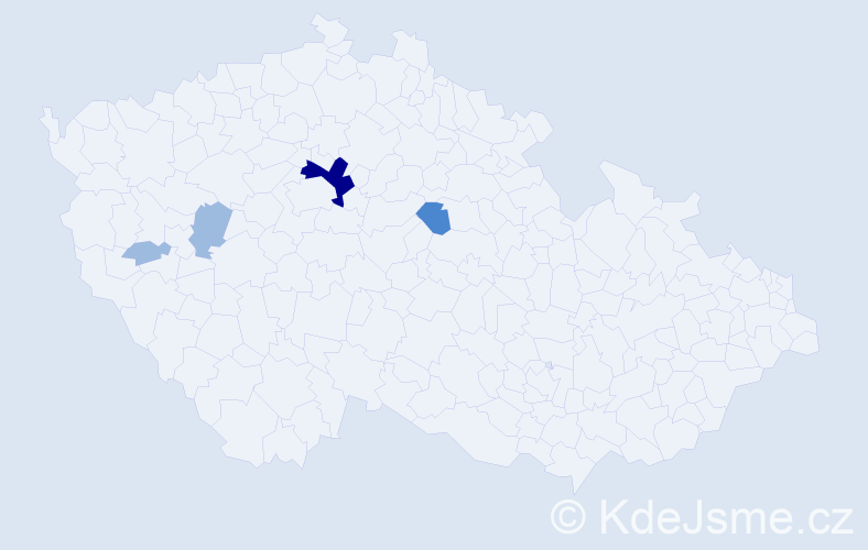 Příjmení: 'Luta', počet výskytů 8 v celé ČR