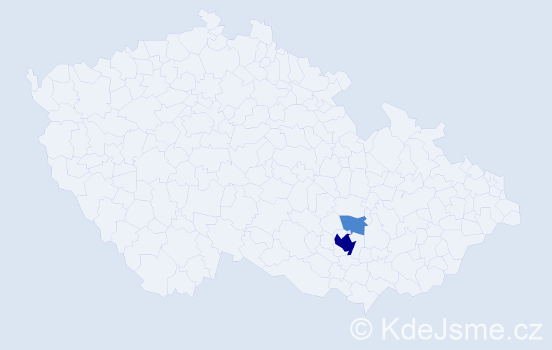 Příjmení: 'Knaurková', počet výskytů 4 v celé ČR
