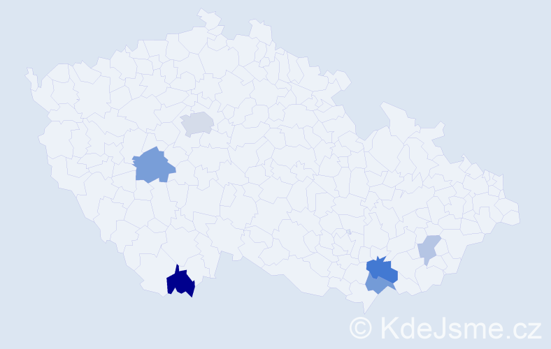 Příjmení: 'Boltnarová', počet výskytů 14 v celé ČR