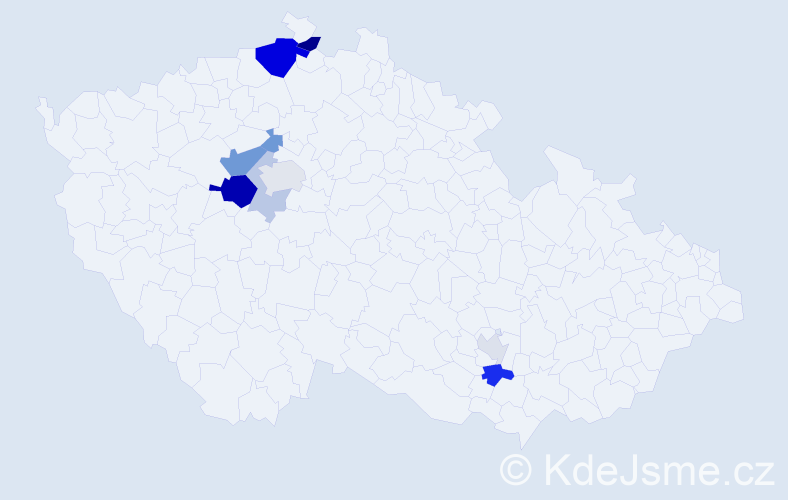 Příjmení: 'Goldammerová', počet výskytů 23 v celé ČR