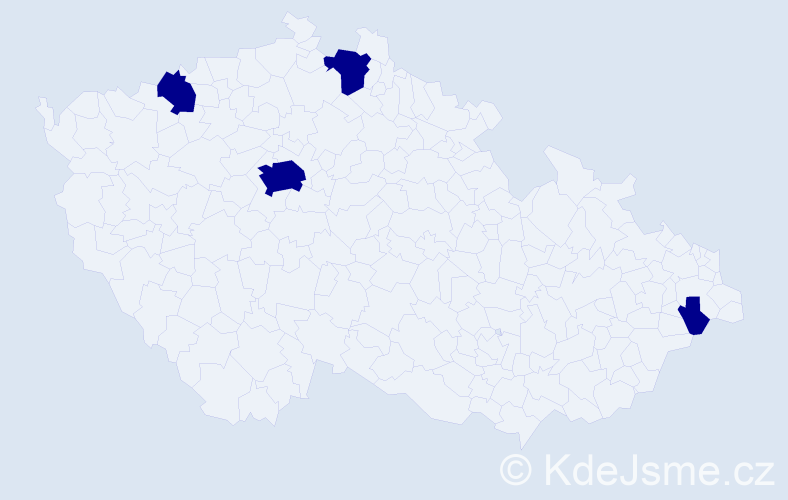 Příjmení: 'Feger', počet výskytů 4 v celé ČR