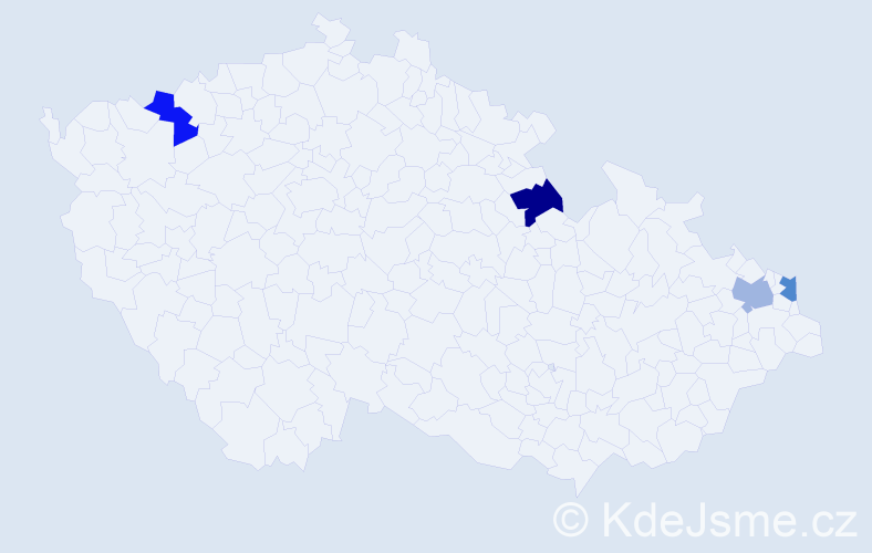 Příjmení: 'Oczkowski', počet výskytů 4 v celé ČR