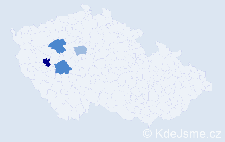 Příjmení: 'Porvichová', počet výskytů 9 v celé ČR