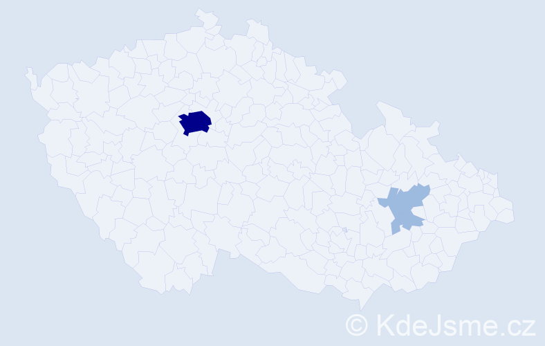 Příjmení: 'Filgásová', počet výskytů 6 v celé ČR