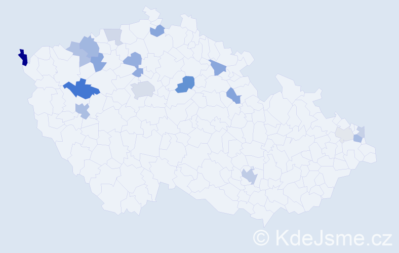 Příjmení: 'Červeňanská', počet výskytů 34 v celé ČR