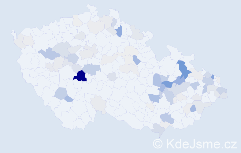 Příjmení: 'Kopka', počet výskytů 236 v celé ČR