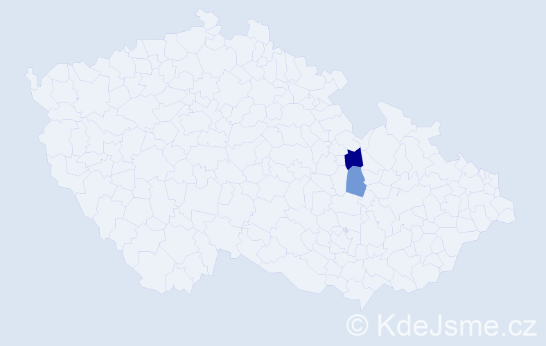 Příjmení: 'Perchlik', počet výskytů 8 v celé ČR