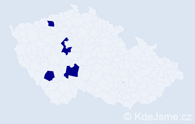 Příjmení: 'Chrapčiaková', počet výskytů 4 v celé ČR