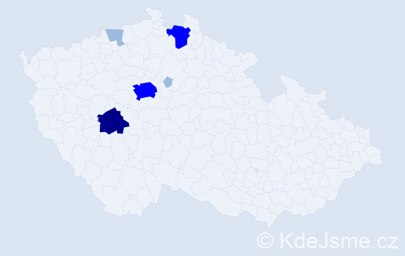 Příjmení: 'Blajer', počet výskytů 12 v celé ČR