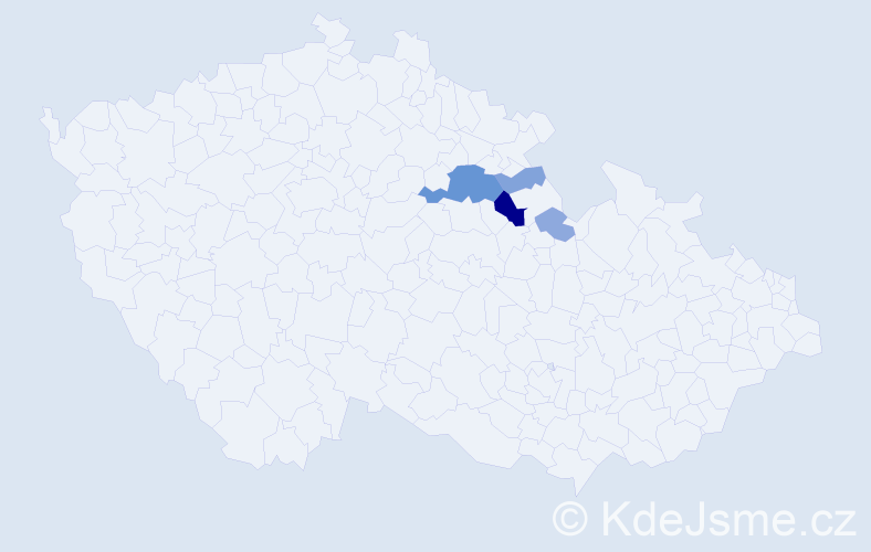 Příjmení: 'Merganc', počet výskytů 14 v celé ČR