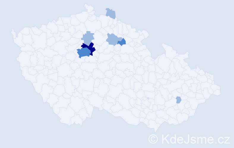 Příjmení: 'Inquortová', počet výskytů 13 v celé ČR