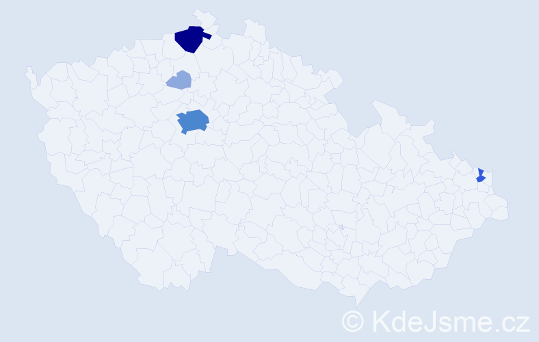Příjmení: 'Pčolarová', počet výskytů 11 v celé ČR