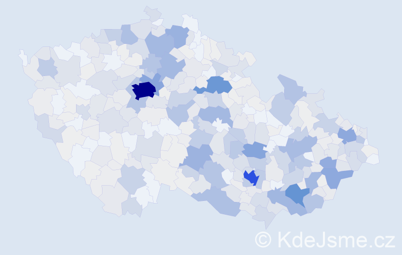 Příjmení: 'Mareček', počet výskytů 2086 v celé ČR