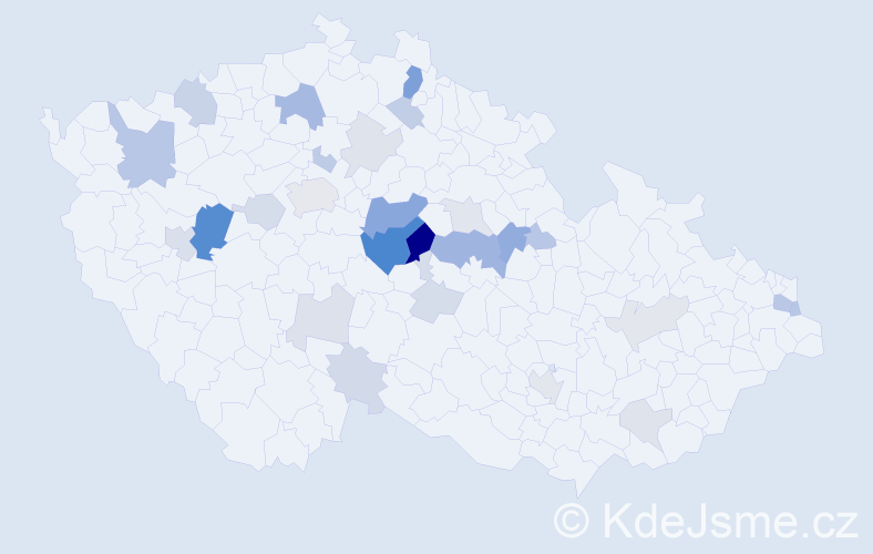 Příjmení: 'Karelová', počet výskytů 71 v celé ČR