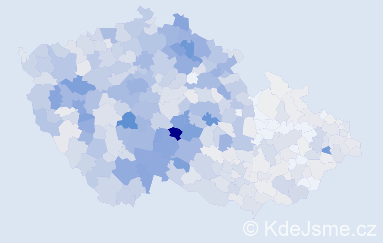 Příjmení: 'Havlová', počet výskytů 4198 v celé ČR