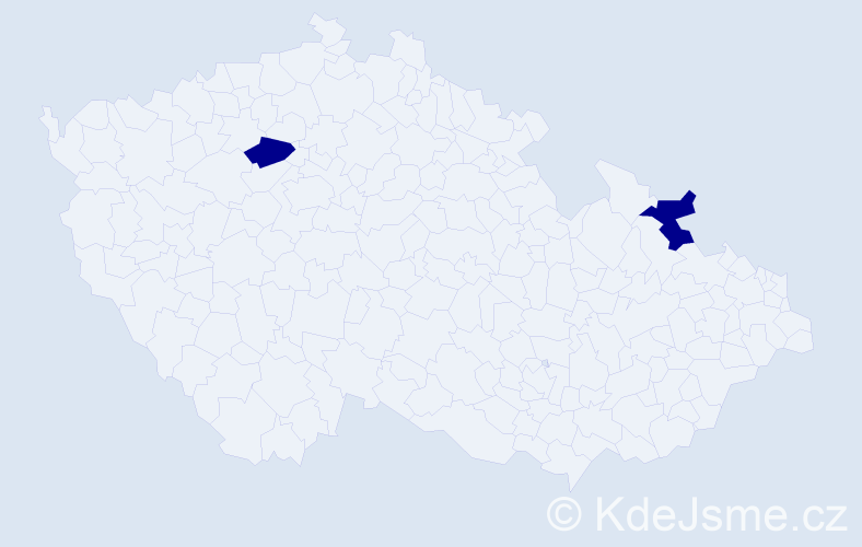 Příjmení: 'Turčianska', počet výskytů 2 v celé ČR