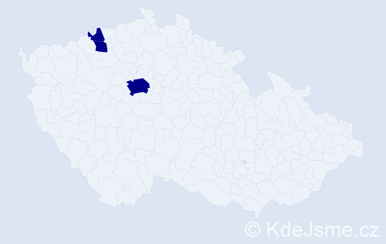 Příjmení: 'Barníková', počet výskytů 3 v celé ČR