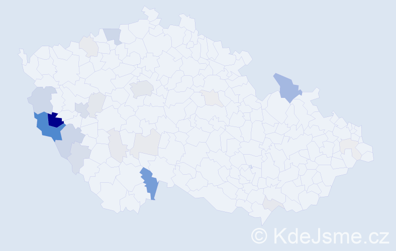 Příjmení: 'Decker', počet výskytů 74 v celé ČR