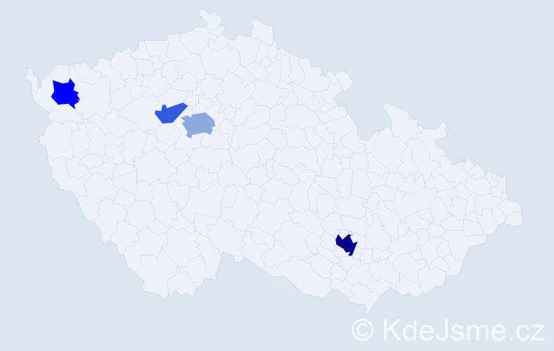 Příjmení: 'Siničák', počet výskytů 13 v celé ČR