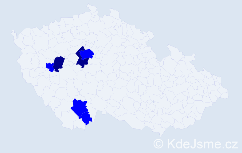 Příjmení: 'Milštain', počet výskytů 14 v celé ČR