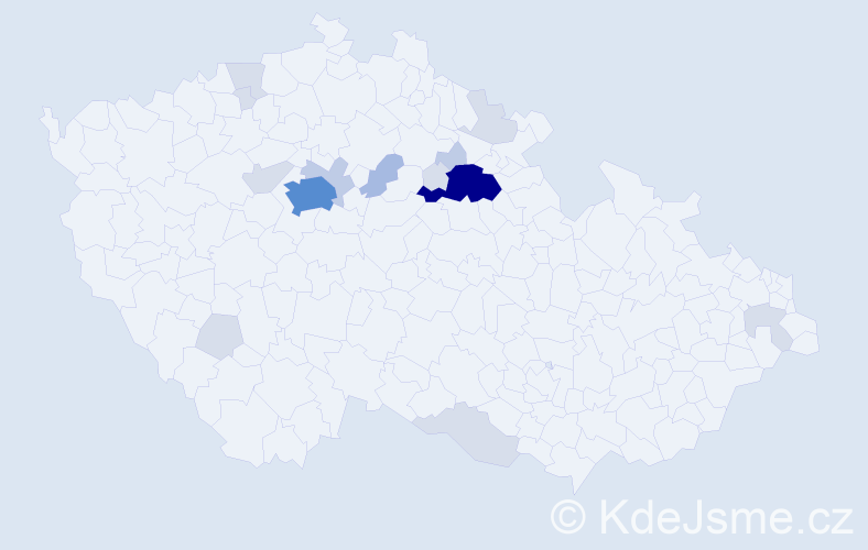 Příjmení: 'Erbs', počet výskytů 44 v celé ČR